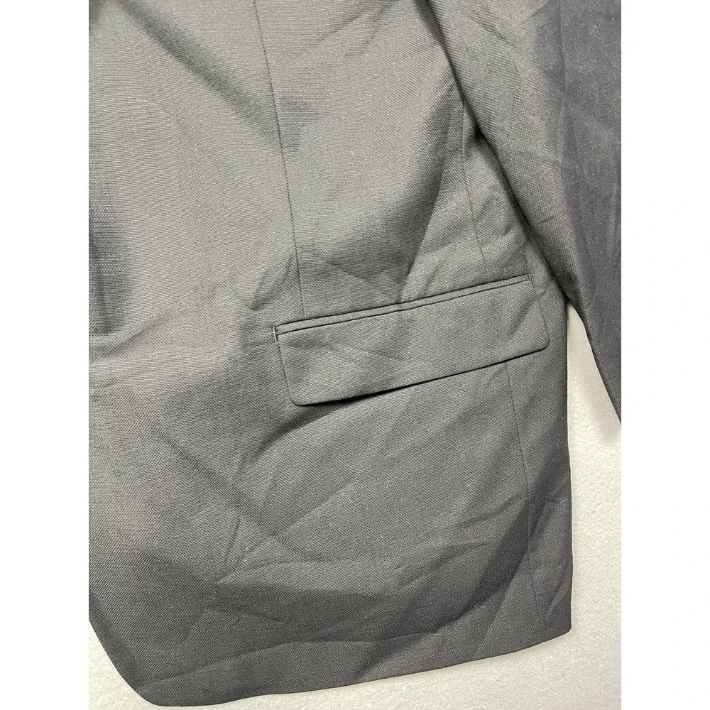 Michael Strahan Blazer Wool Blend Charcoal Black 50R Mens